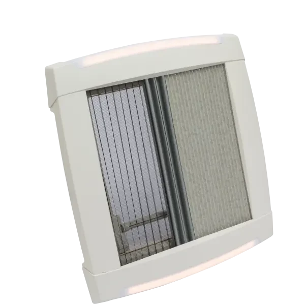 MPK Dakluik VisionStar M Pro LED 40×40 cm – Signaalwit – Zonder Ventilatie (Hor + Verduistering plissé) - Afbeelding 3