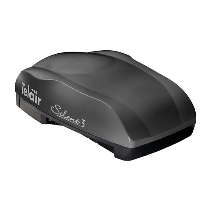 Telair Silent 3 8100HN Black – Krachtige dakairco met verwarming voor campers en caravans