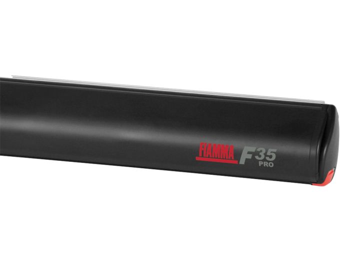 Fiamma F35 Pro 180 cassetteluifel Deep Black – Royal Grey | montage mogelijk