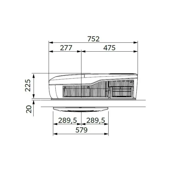Dometic FreshJet FJX4-2200 Dakairco – Koelen & Verwarmen | Compleet gemonteerd - Afbeelding 4