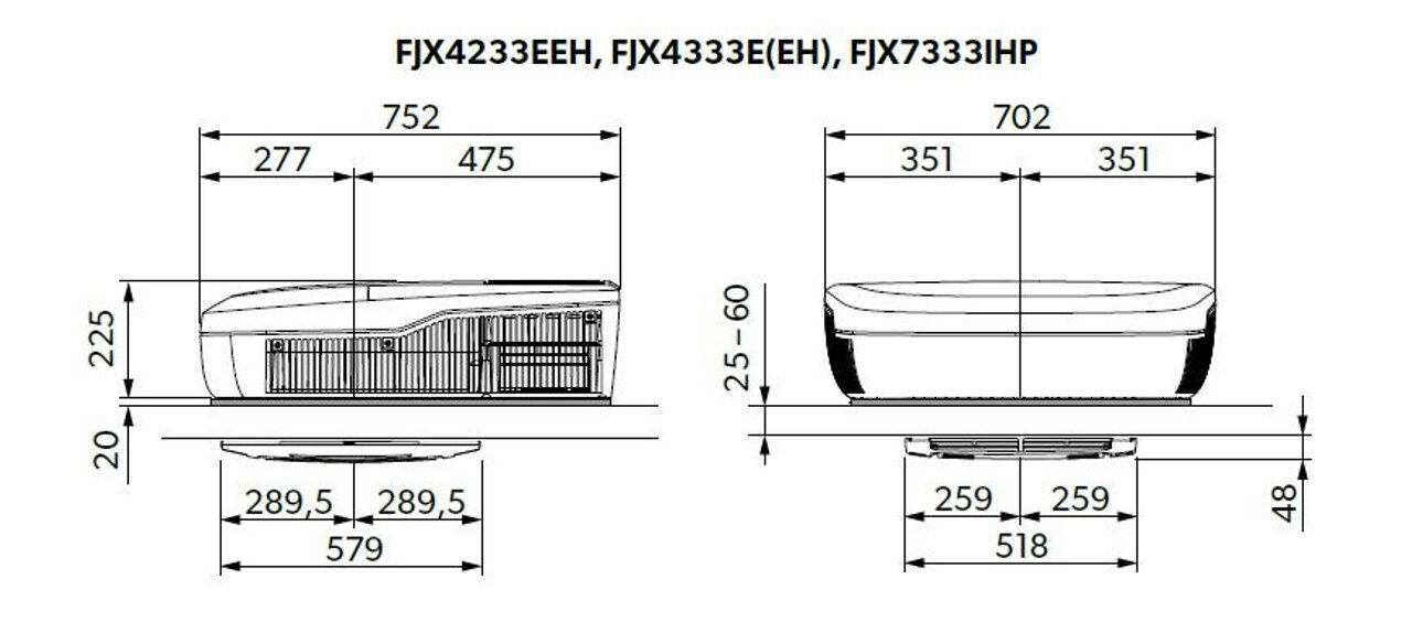 Dometic FreshJet FJX4-2200 Dakairco – Koelen & Verwarmen | Compleet gemonteerd - Afbeelding 3