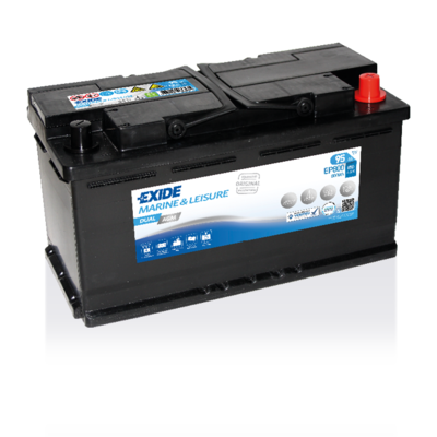 Exide Dual AGM EP800 accu 12V 95Ah – inclusief montage