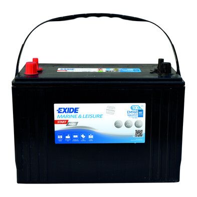 Exide Start AGM EM960 accu 12V 100Ah – inclusief montage
