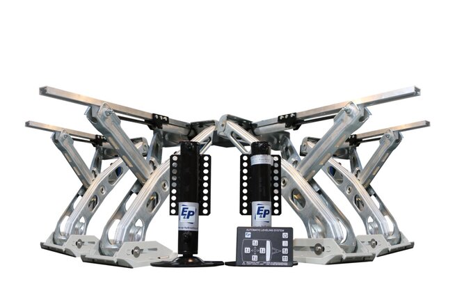 E&P LevelC hydraulische assteunen en vier hoeksteunen