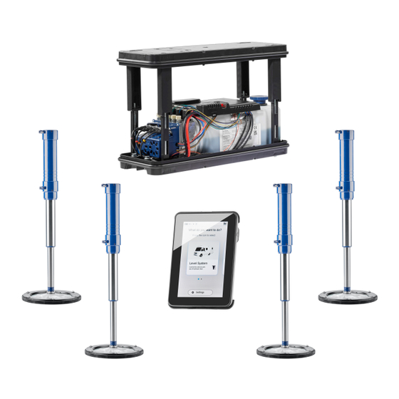 E&P LevelM Pro hydraulische steunpoten, unit en touchscreen