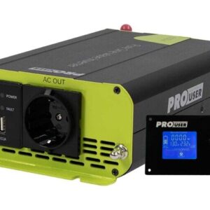 PSI600 zuivere sinus spanningsomvormer 12V naar 230V voor camper en caravan